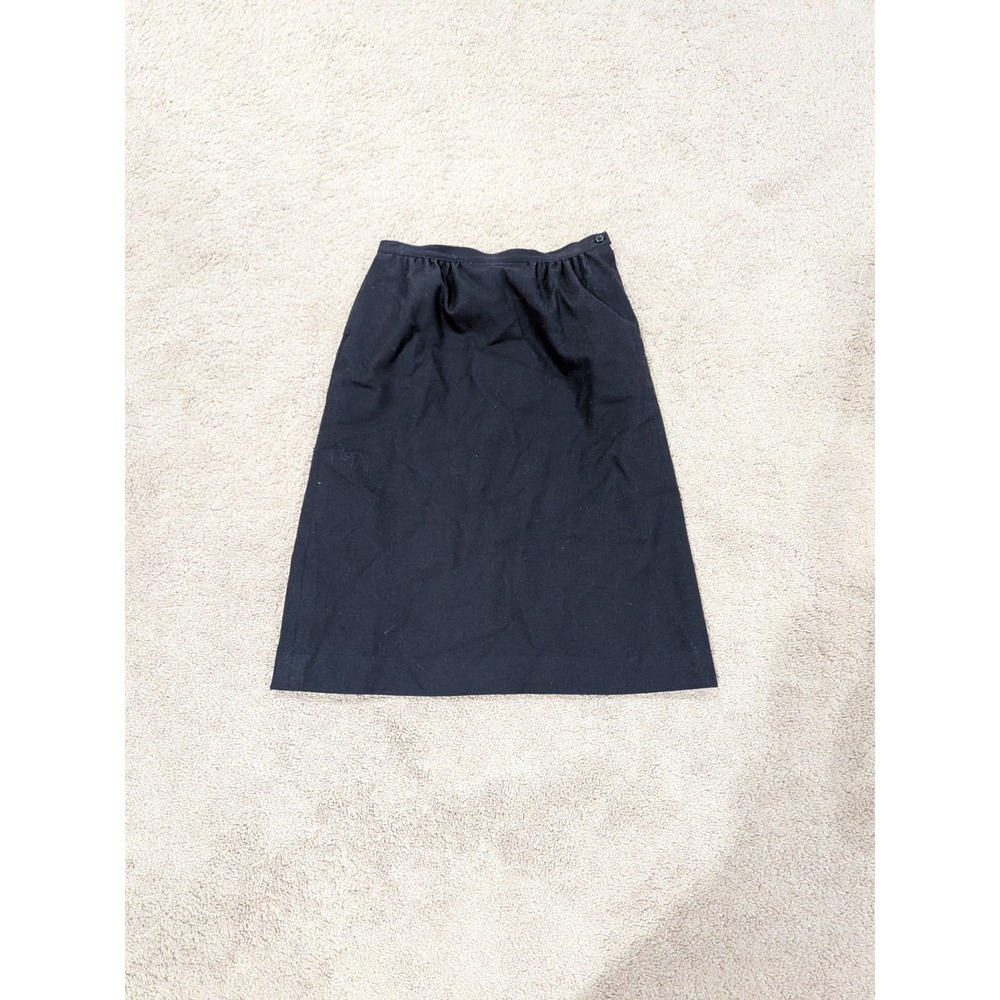 Pendleton Wool‎ Skirt Black A-Line Midi Knee Length Women's Size 12 Woolmark